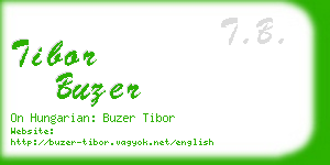 tibor buzer business card